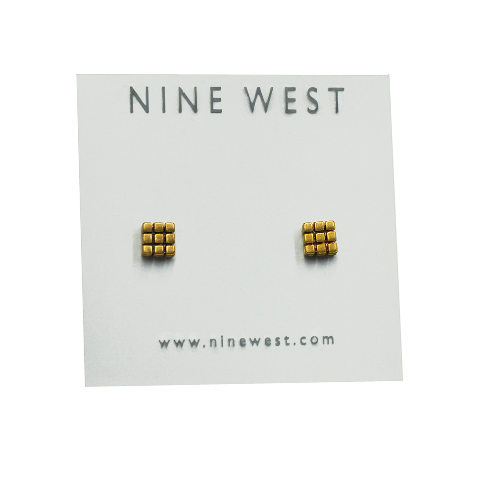 Nine west gold plated stud