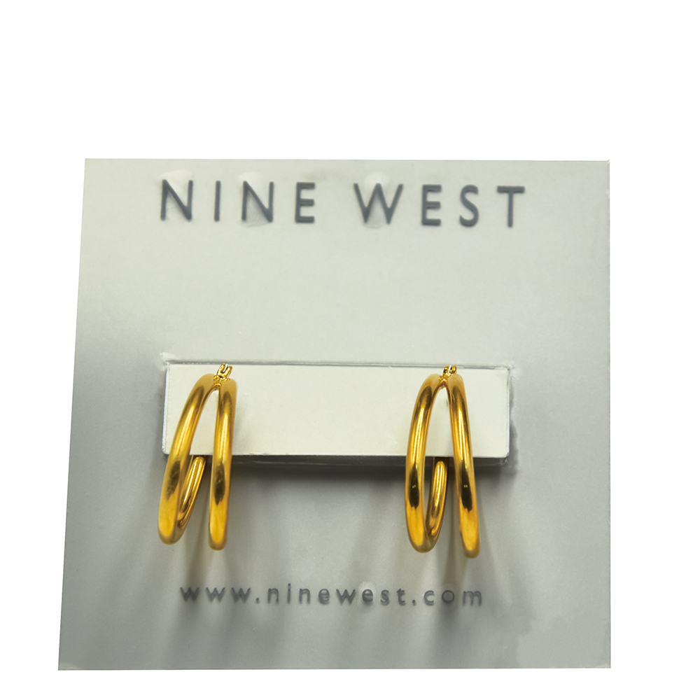 Nine west double hoop earring