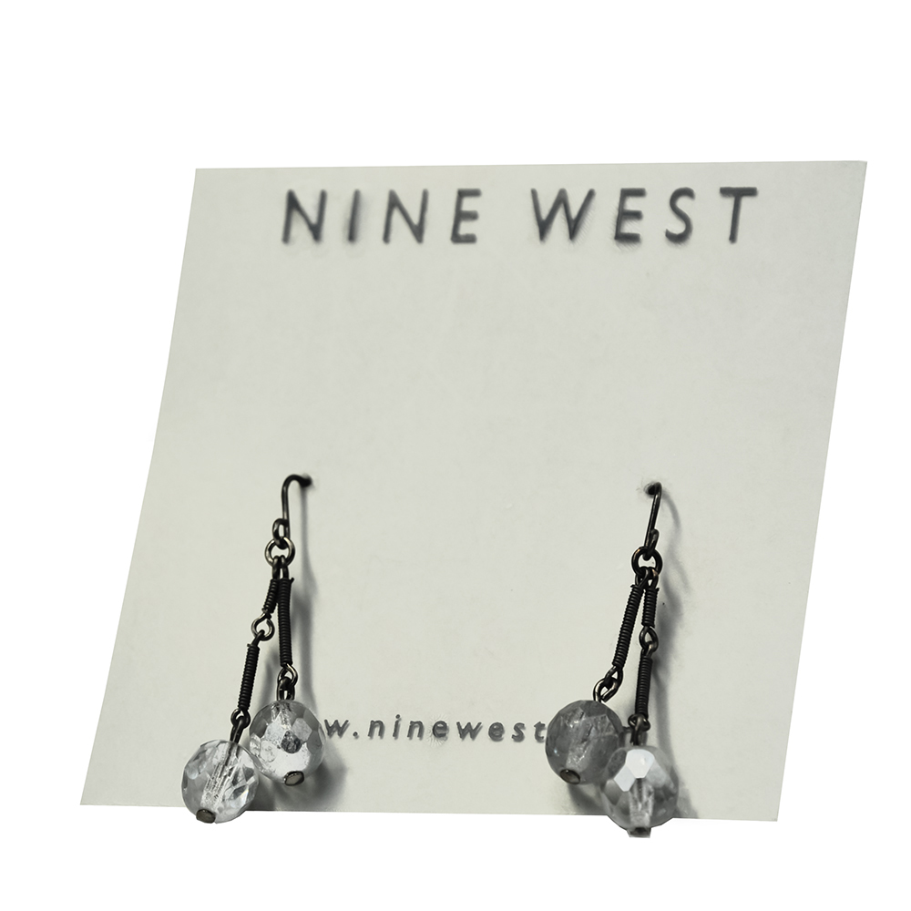 Nine west double drop wire hook earring