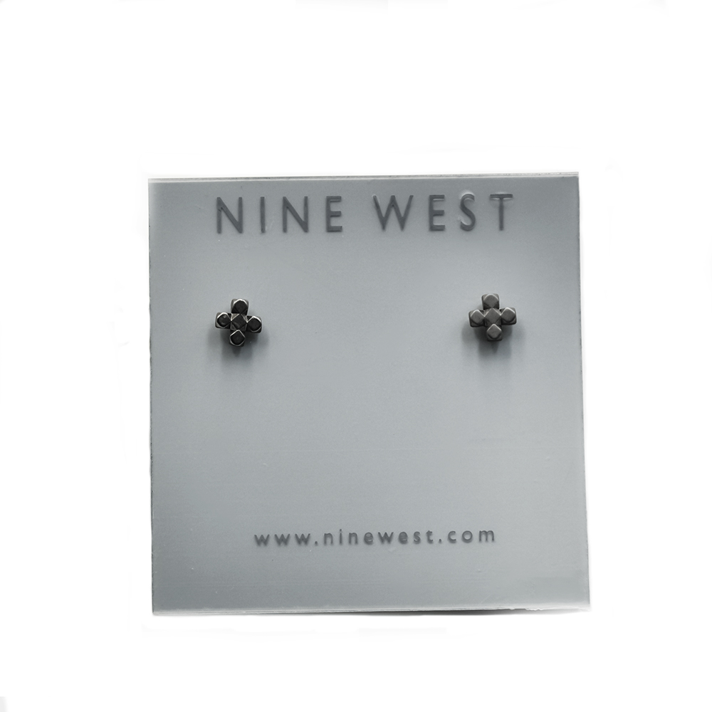 Nine west cross shape stud