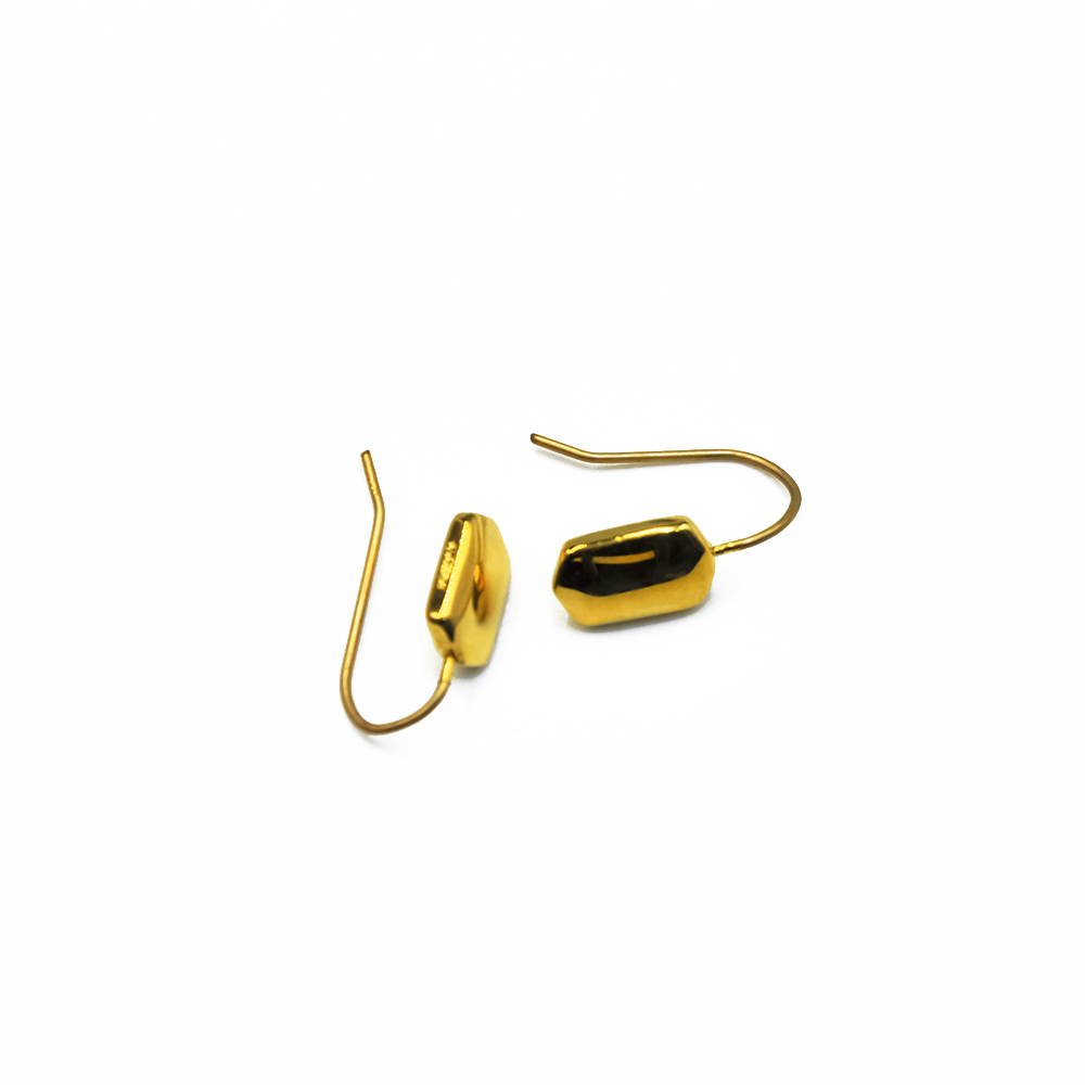 Nine west gold plated wire hook earring