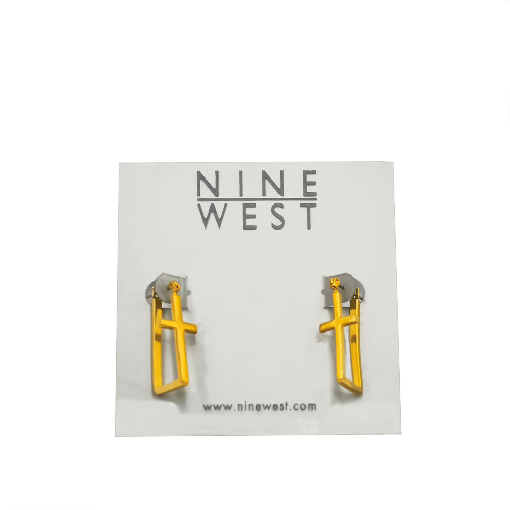 Nine west gold plated earring