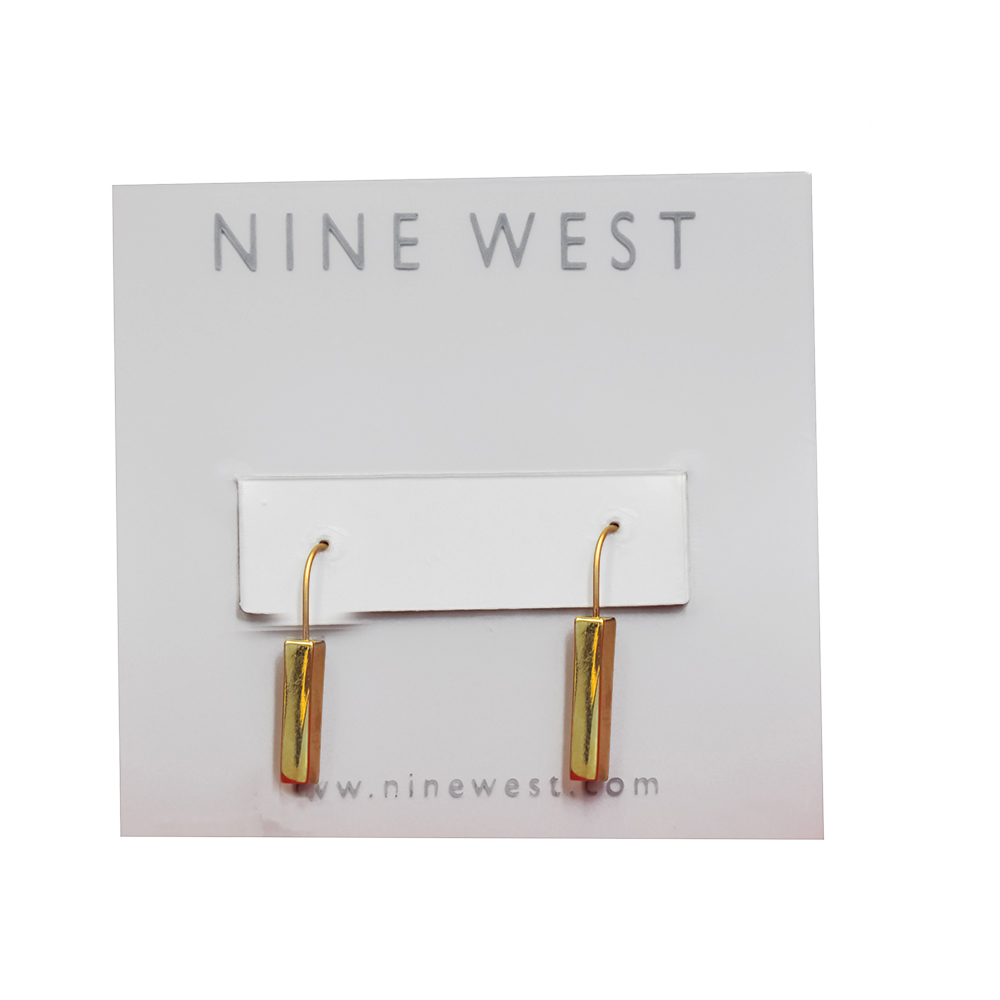 Nine west gold plated drop earring